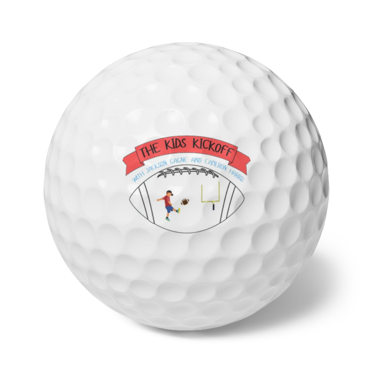Custom Golf Balls - The Kids Kickoff - 6 pcs