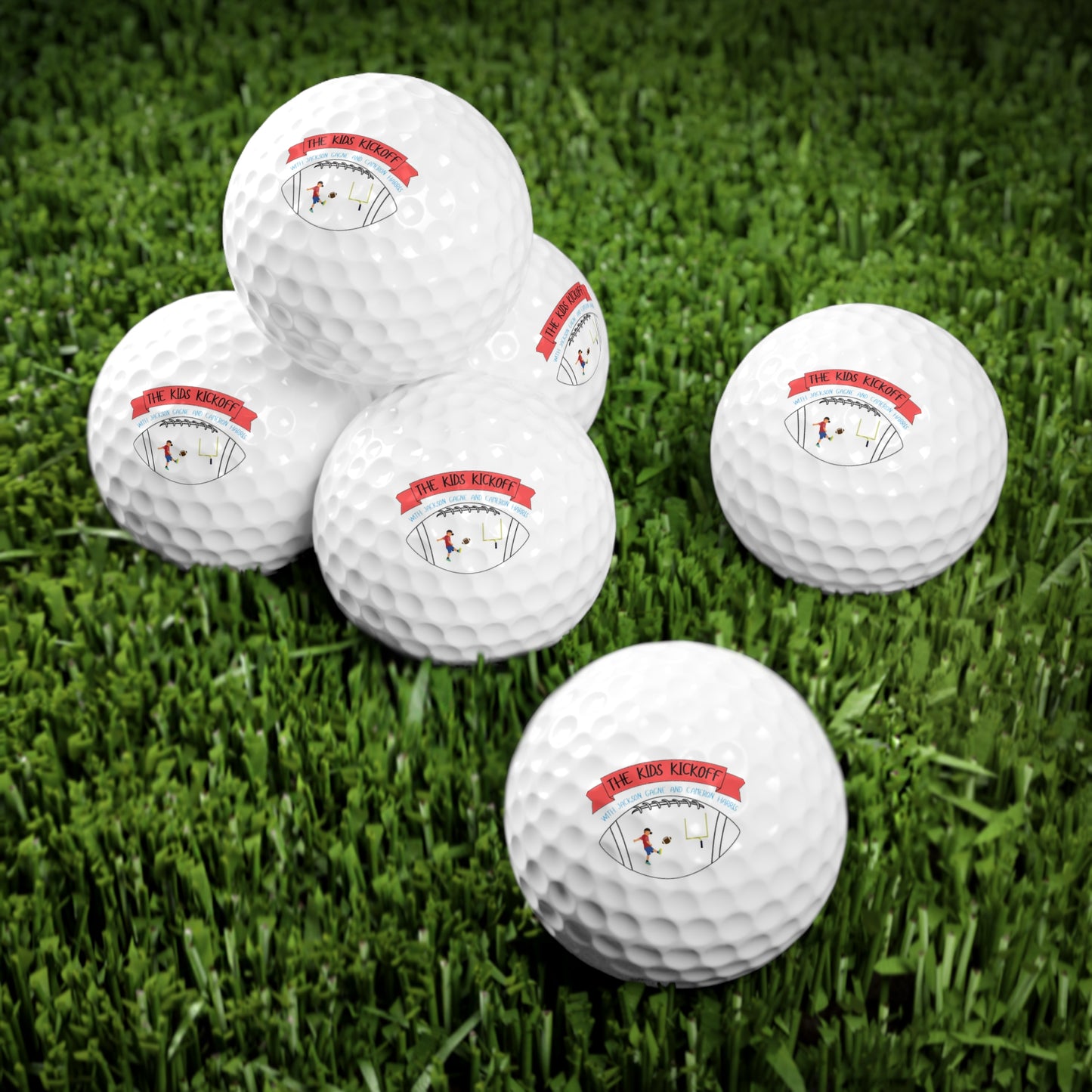 Custom Golf Balls - The Kids Kickoff - 6 pcs