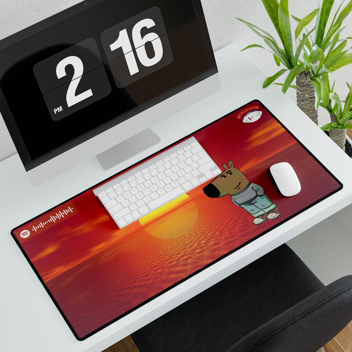 Chill Guy Sunset - Mousepad for Work & Gaming - Great Glide