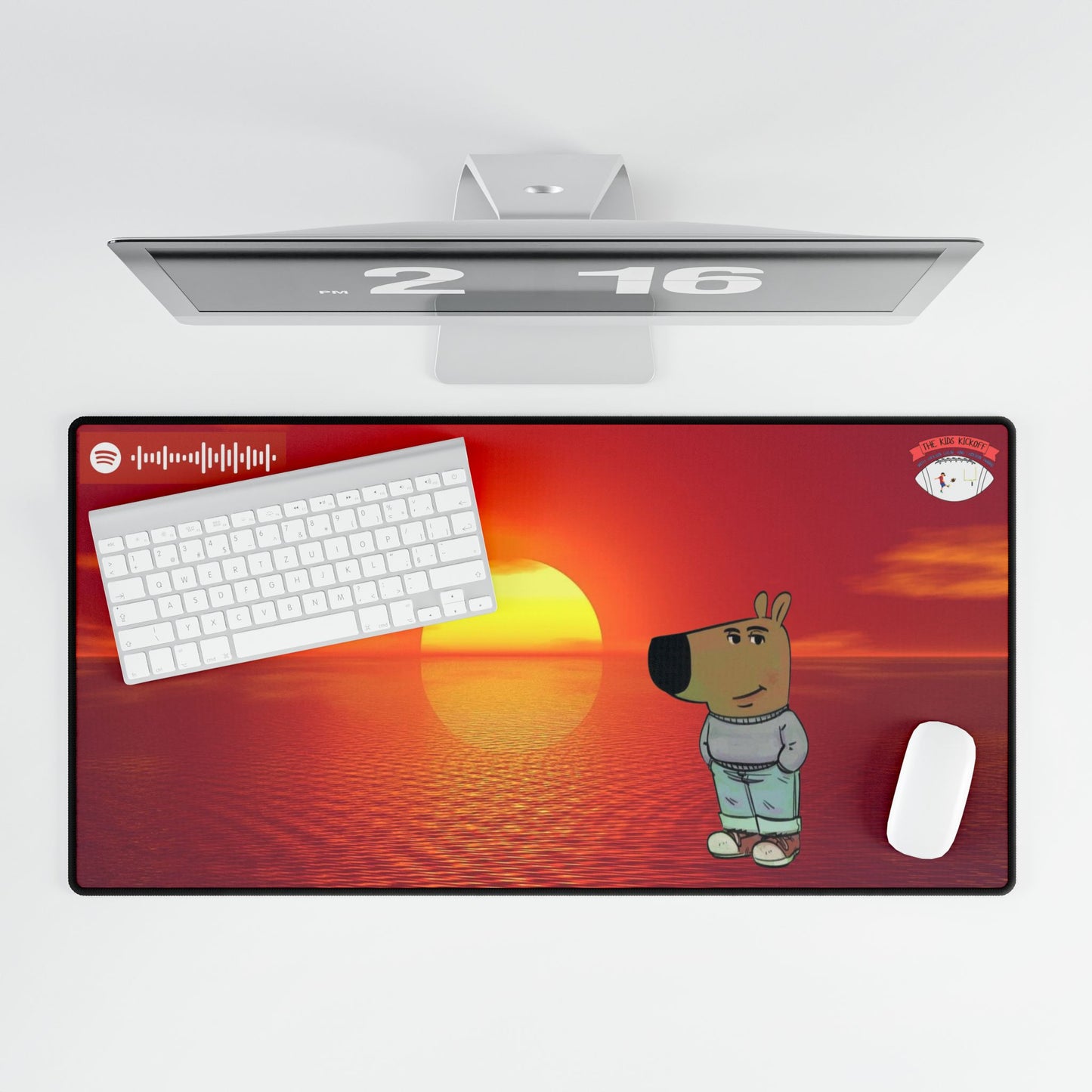 Chill Guy Sunset - Mousepad for Work & Gaming - Great Glide