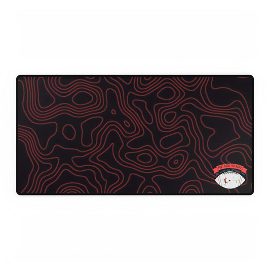 Red Topographic TKK Gaming & Work Mousepad